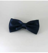 Açık Lacivert Düz Renk Saten Papyon - SP-07 (Renksiz)