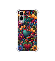 PrintiFy Samsung Galaxy S25 Edge ile Uyumlu Düşlerin Dansı Serisi Çiçeklerin Dansı Tasarımlı Uv Baskılı Köşe Korumalı Antişok Kılıf