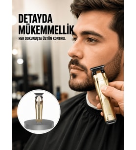 USB Şarjlı Saç Sakal Kesme Makinesi Hassas Detay Kesim İçin Yeni Nesil