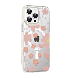 Joko Apple İphone 14 Pro Max Floral Magsafe Kapak - Pembe