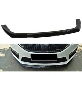 Skoda Octavia Mk3 VRS Ön Lip Parlak Siyah Plastik 2013-2017