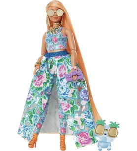 Barbie Extra Fancy - Çiçekli Kostümlü Bebek, 3 yaş ve üzeri, HHN14
