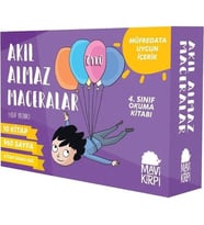 Akıl Almaz Maceralar 4. Sınıf (10 Kitap) - Yusuf Pazarcı - Mavi Kirpi Yayınları
