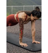 Caş Dekorasyon Balık ve Saat Geçici Kol  Dövme Tattoo