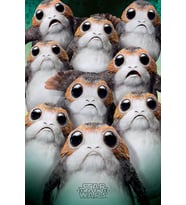 Wars Maxi Poster The Last Jedi Many Porgs Renkli One Size