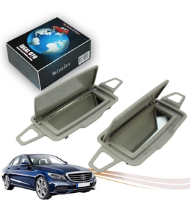 Mercedes C W205 (2014-...) İçin Sol & Sağ Güneşlik Ayna Seti