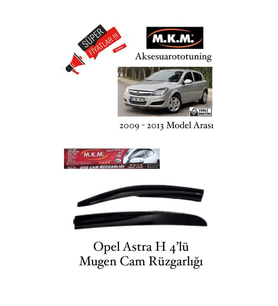 Opel Astra H 2009-2013 Model 4'Lü Mugen Cam Rüzgarlığı