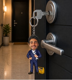 Kişiye Özel Tamirci Karikatür Anahtarlık – Fotoğraflı Usta Hediyesi Teknik Servis Hediyelik Anahtarlık