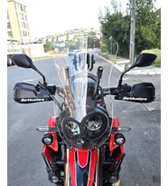 MOTOCAM Honda CRF 250 Rally Ön Cam 2017-2026 Model 56cm Şeffaf Renkli 4mm
