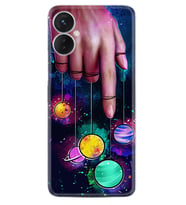 Tecno Spark 9T Kılıf Silikon Desen Özel Seri Finger planet 1740