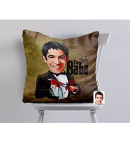 BK Gift Kişiye Özel Godfather Baba Karikatürlü Beyaz Yastık-6