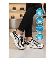 Pierre Cardin PCI-11369 G Beyaz-Siyah Unisex Spor Ayakkabı