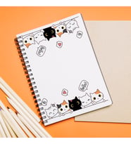 Kedi  Tasarımlı Defter