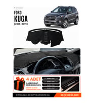 FORD KUGA (2015-2019) Uyumlu Torpido Örtüsü Torpido Kılıfı - Siyah