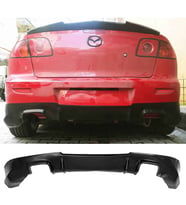 Mazda 3 Arka Ek Difüzör Siyah Plastik Arka-difizör-bodykit-ek-karlık