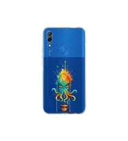 Huawei P Smart S ile uyumlu Splash ahtapot tasarımlı şeffaf silikon kılıf