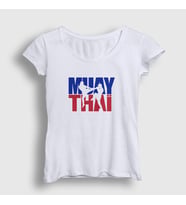 Presmono Kadın Beyaz Mma Ufc Muay Thai T-Shirt 454917tt (Beyaz)