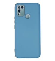Durukar® İnfinix Hot 10 Play Kılıf Nano içi Kadife Silikon - Mavi