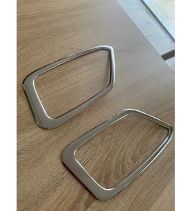 Egea Cross Sis Far Çerçevesi Krom 2 Parça Paslanmaz Çelik