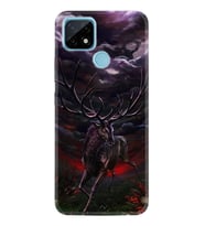 Realme C11 C21 C21Y C25Y C11 2021 Kılıf Desemli Silikon Dark Deer 1786