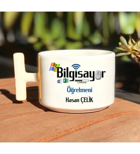 Bilgisayar Öğretmenlerine Özel  T Kulp Nescafe Fincanı