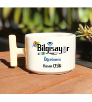 Bilgisayar Öğretmenlerine Özel  T Kulp Nescafe Fincanı