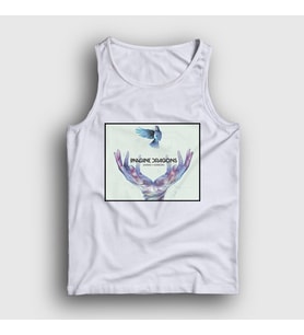 Presmono Unisex Beyaz Smoke Imagine Dragons Atlet 82808tt