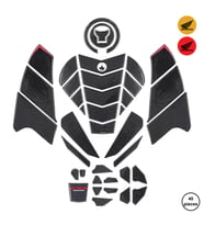 Grippatch - Honda CB650R 2025 ile Uyumlu Kaydırmaz 6D Karbon 40 Parça Tank Pad Seti GC54