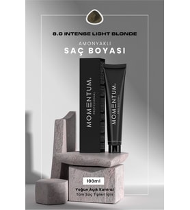 Momentum Kozmetik Saç Boyası Intense Light Blonde 8.0 60 ml