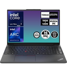 Lenovo Thinkpad E16 Gen 2 Ultra 7 155H 24GB 4tb SSD Windows 11 Pro 16" Wuxga Dizüstü Bilgisayar 21MA002UTX 023