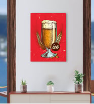 BK Gift Cafe & Bar & Restaurant Konseptli Kanvas Tablo-34