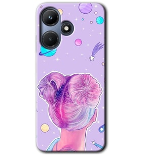 İnfinix Hot 30i Kılıf HD Desen Baskılı Kılıf - Uzaylı Kız