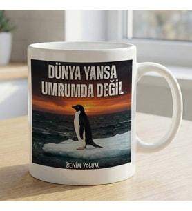 BK Gift Nihilist Penguen Beyaz Kupa Bardak -5, Ofis ve Hediye Kupası, Arkadaşa Hediye