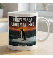BK Gift Nihilist Penguen Beyaz Kupa Bardak -5, Ofis ve Hediye Kupası, Arkadaşa Hediye