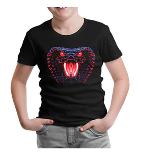 Yılan Siyah Çocuk Tshirt