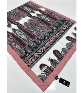 QASHKA Soft Pamuklu Şal Etro Desen LBD0614