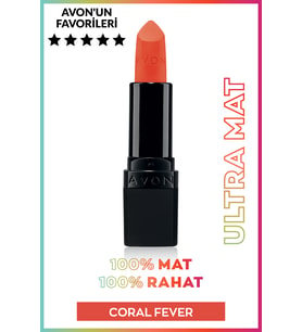 Avon Ultra Mat Ruj Coral Fever