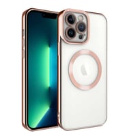 iPhone 13 Pro Kılıf Magsafe Wireless Şarj Özellikli Setro Kılıf (Rose)