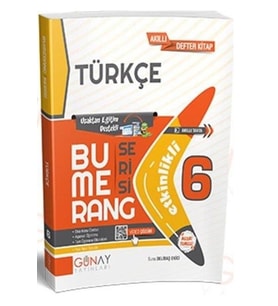 Günay Yayınları Yeni 6 Bumerang Türkçe Etkinlikli Kitap (2023-2024) Günay Yayınları (Çok Renkli)