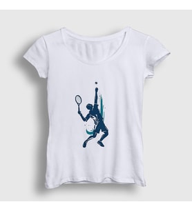 Presmono Kadın Beyaz Serve Servis Spor Tennis Tenis T-Shirt 339128tt