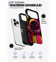 İPhone 17 Pro Max Pop Art Koleksiyonu Çift Katmanlı Essential Tough Telefon Kılıfı