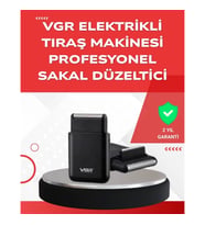 Mey İthalat® ABS Gövdeli Süper İnce Elektrikli Sakal Kesici – 45 dk Kablosuz Kullanım, Yanak Makası