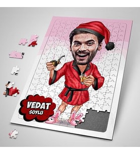 Kişiye Özel Senin Yılın Olsun Karikatürlü Puzzle