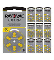 Rayovac Extra 10 Numara İşitme Cihazı Pili (10 Paket x 6 Adet = 60 Adet Pil)