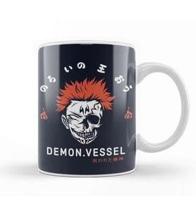 Sukuna Jujutsu Kaisen Cursed Demon Vessel Kupa Bardak Porselen