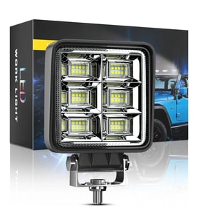 Off Road Geniş Açı 4 inç 48 Led 144 WATT  İş Makinesi Kamyon Traktör Projektör Çalışma Sis Lambası