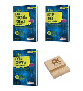 Kafa Dengi 9. Sınıf Maarif Ekstra Edebiyat Tarih ve Coğrafya Soru Bankası 3lü Set + Teleofn Standı