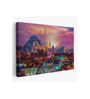 Galata Kulesi Sultan Ahmet Camii ve Şehir Manzara Tablosu-6514