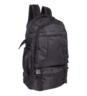 Bagacar 9052 Siyah Dağcı Sırt Çantası 50 LT 18" Laptop Bölmeli 