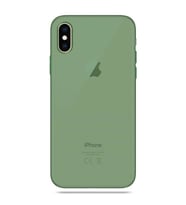 Apple iPhone X Transparent Slim Case Yeşil